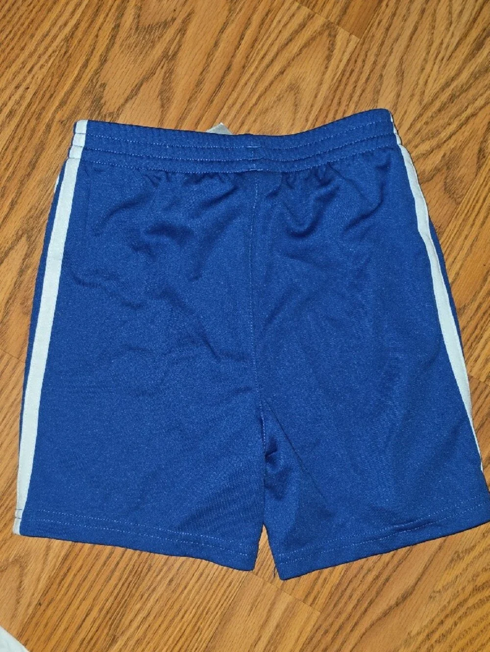 adidas White Tee with Teal & Blue Skate Graphic And Matching Shorts